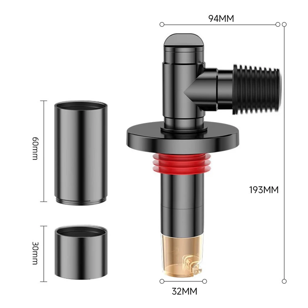 

Matte Gray Washer Floor Drain Adapter: Anti-Odor Elbow For Easy Installation Water Pipe Connector Drainage Water Pipe Joint