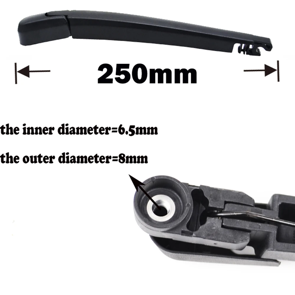 Rear Windshield Wiper Arm Blade Set For Kia Rio 3 Hatchback UB 2012 2013 2014 2015 2016 2017 Windscreen Wiper Kit