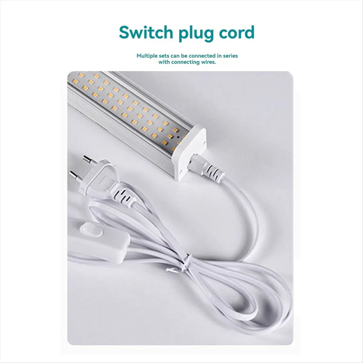 ●LED Plant Growth Lamps Grow Lights for Indoor Plants 25W Plant Lights for Seed Starting Seedlings Replacement EU Plug,A-A57M