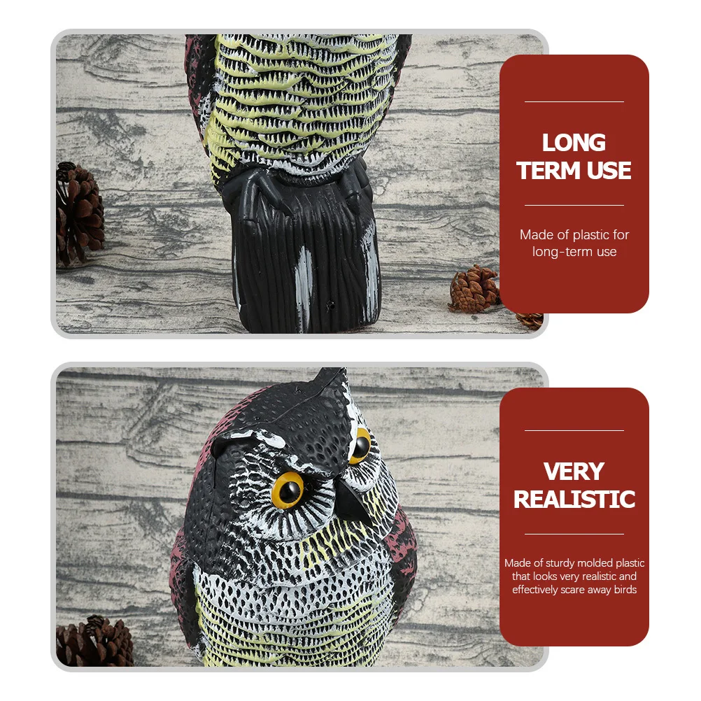 

Creative Statue Garden Decoration Repelling Birds Outdoor Yard Decor Simulation Adornment Lovely Bird Deterrent Sculpture Garden