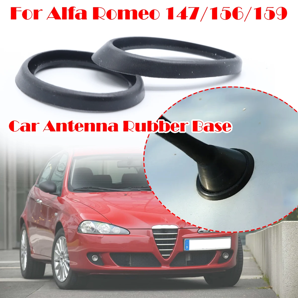 

Car Roof Mast Whip Aerial Antenna Base Gasket Seal Pad Sealing For Alfa Romeo 147 156 159 Giulietta Mito 2013-2020 Toyota Corola