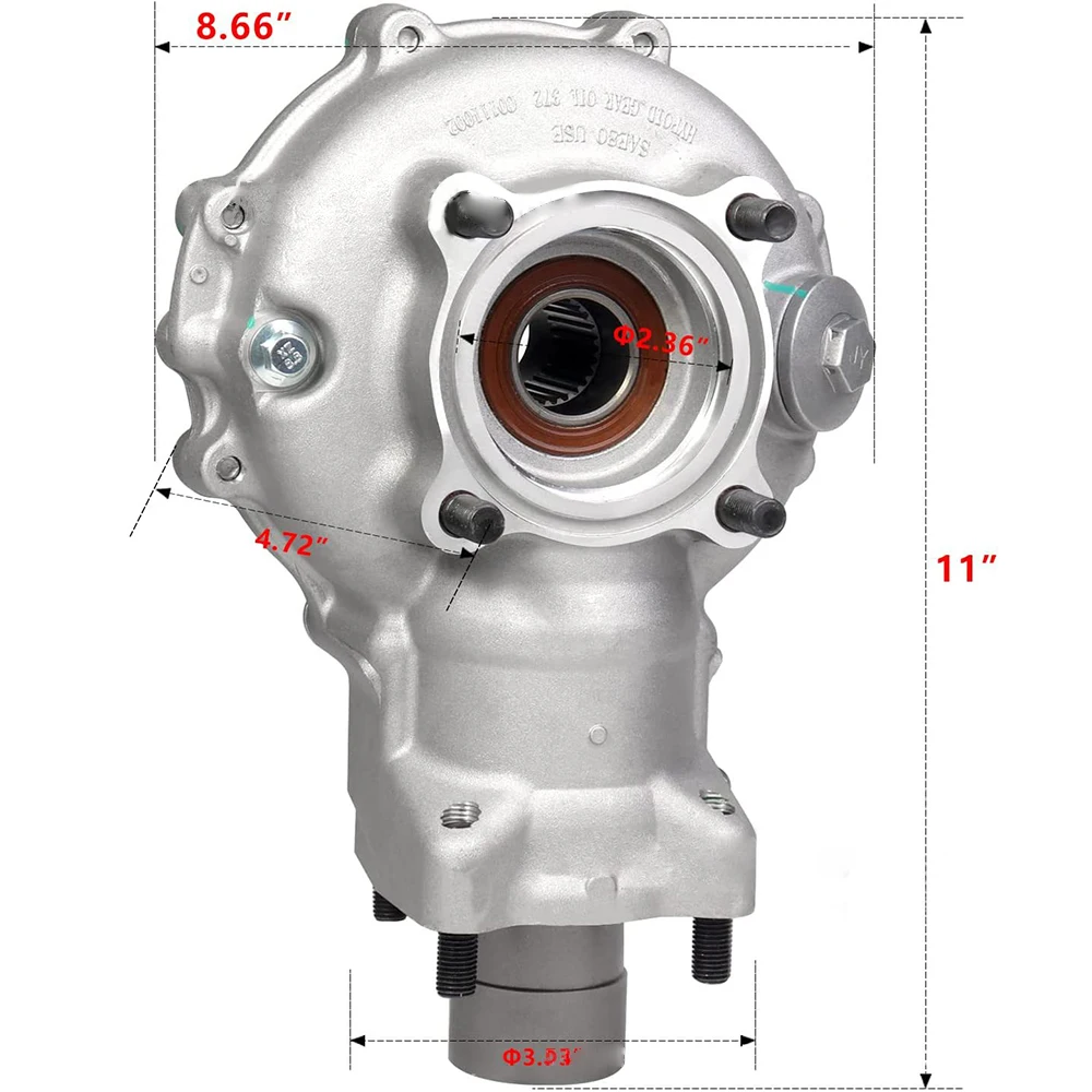 Complete Rear Gearcase Differential Diff For Honda Foreman TRX500 Rubicon 05-14 41300-HP0-B80