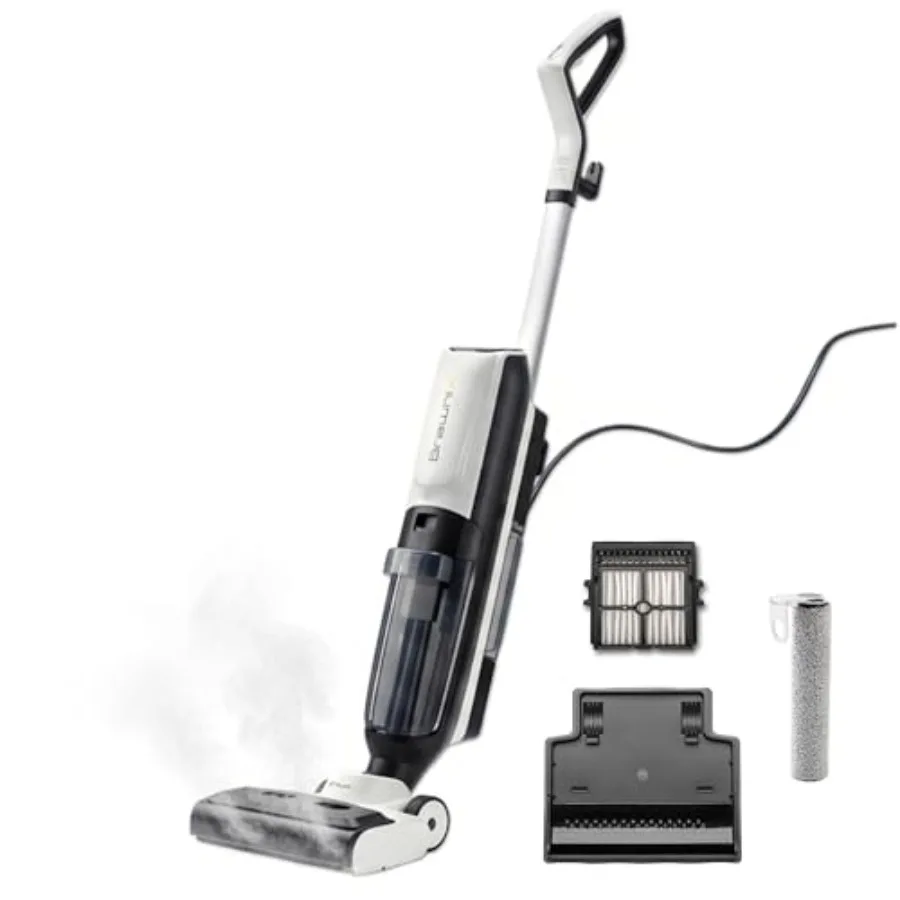 

Wet Dry Vacuum and Mop for Hard Floors Digital Display Great for Sticky Messes Pet Hair Picks Up Debris and Deep Scrubs Self Cl