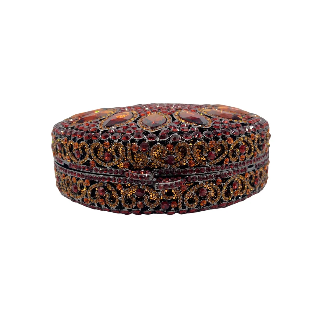 Torebka Kopertówka Ślubna Damska z Diamentami w Kolorze Różowego Złota, Ozdobiona Cyrkoniami, Wieczorowa Torebka na Ramię dla Panny Młodej, Torebka na Imprezę, Kolację, z Kamieniami