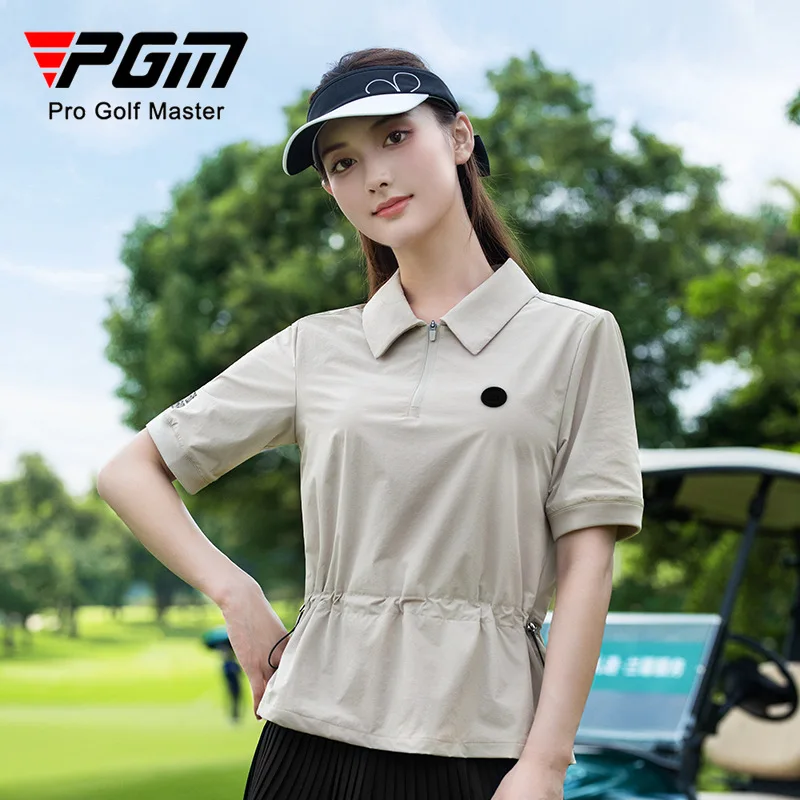 

PGM Женское поло для гольфа с короткими рукавами, весенне-осенняя теннисная спортивная верхняя одежда YF832