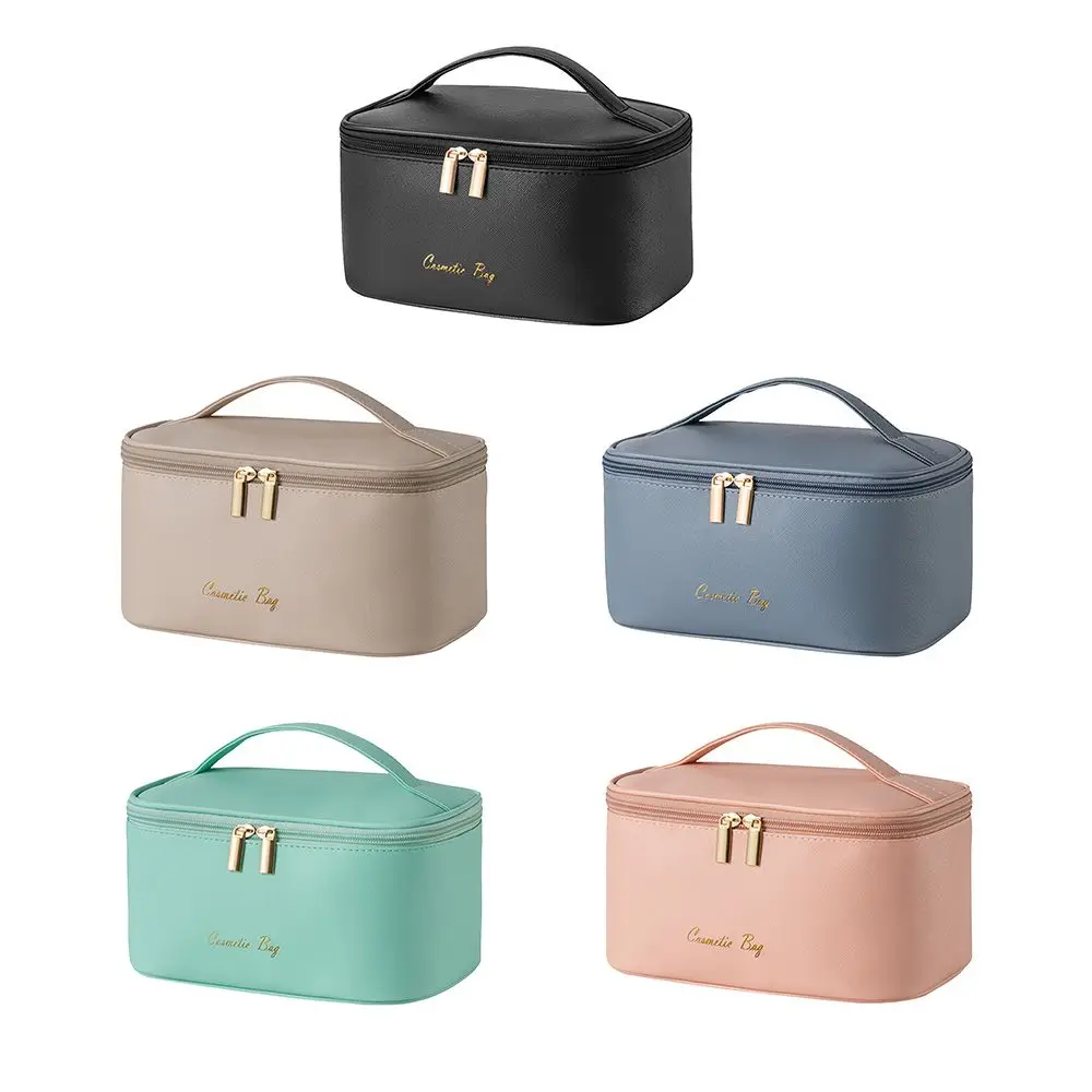 Cosmetic Bag Portable Wash Bag Large Capacity Makeup Pouch Double Zipper Multi-Functional Travel Storage Bag