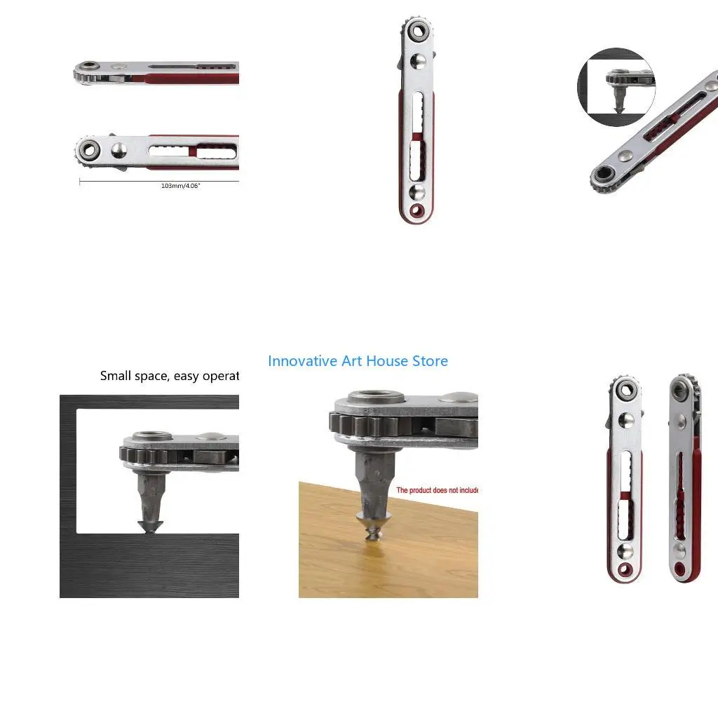 E1PC Miniature Ratchet Screwdriver Mini Alloy Ratchet Wrench Improve Work Efficiency