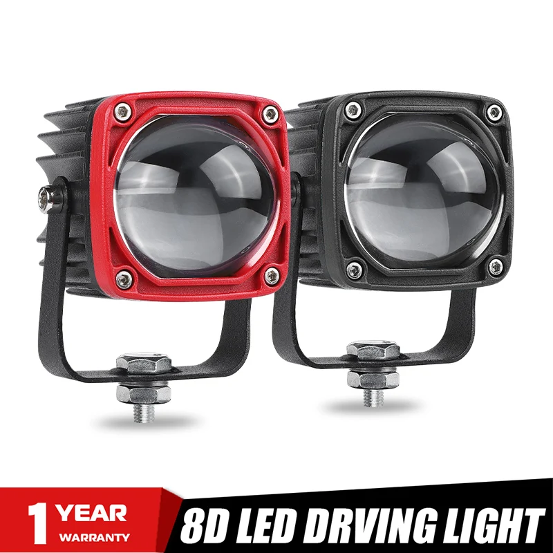 

8D Mini 2 inch LED Driving Work Light Pods Off Road 4x4 Fog Light Spotlight Headlight For Car Motorcycle SUV UTB Cab ATV 12V 24V