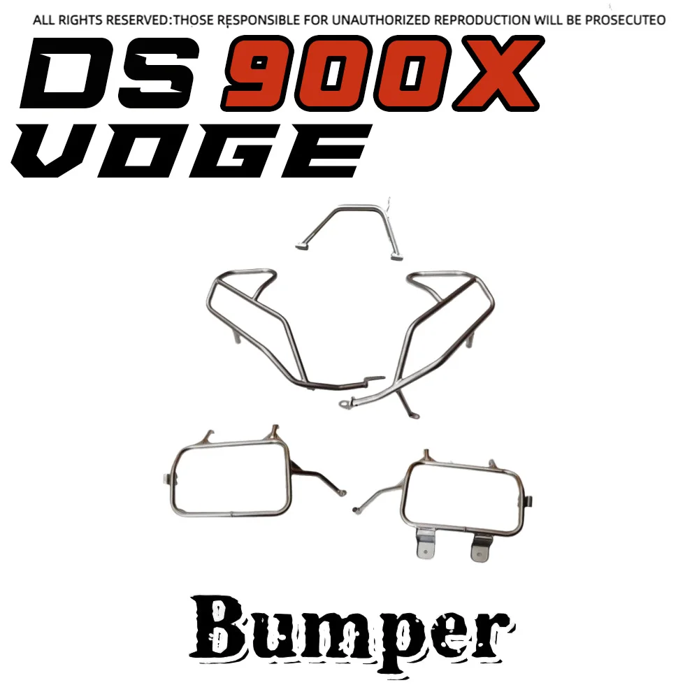 

For VOGE DS900X bumper anti-drop bar stainless steel guard bar LX900-C side box bracket motorcycle original parts