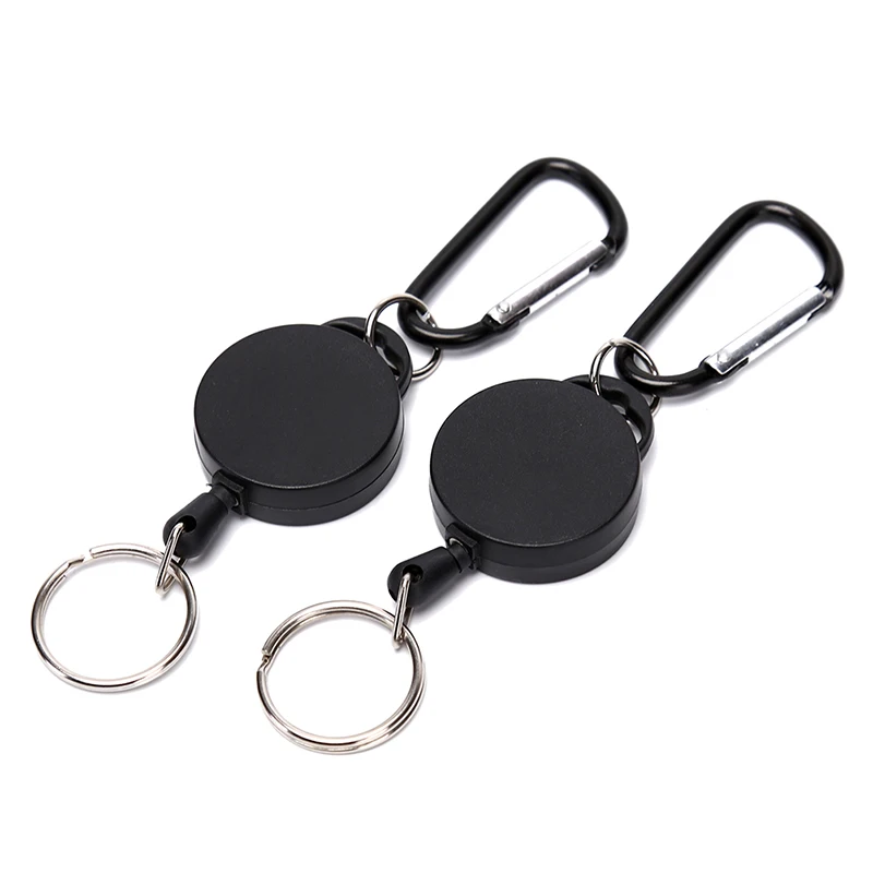 Anti-Lost Keychain Multifunctional Retractable Keychain Buckle Recoil Ring Pull Clip Keyring Outdoor
