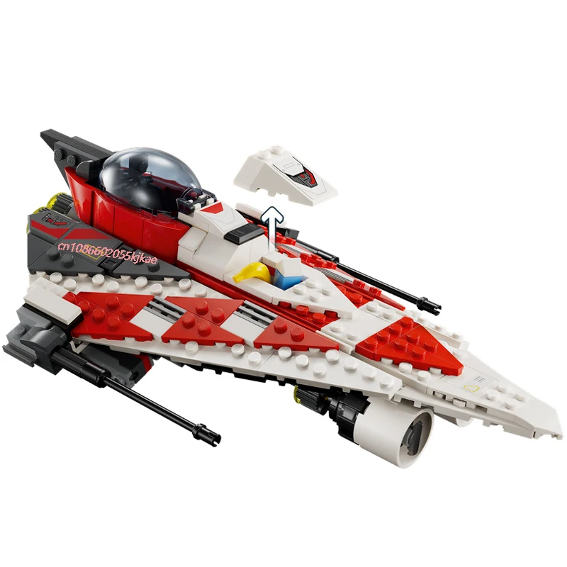 305PCS star battle Movie Jeded Delta-7 light interceptor Space fighter model DIY creative ideas Child Toy Puzzle Gift MOC-75388