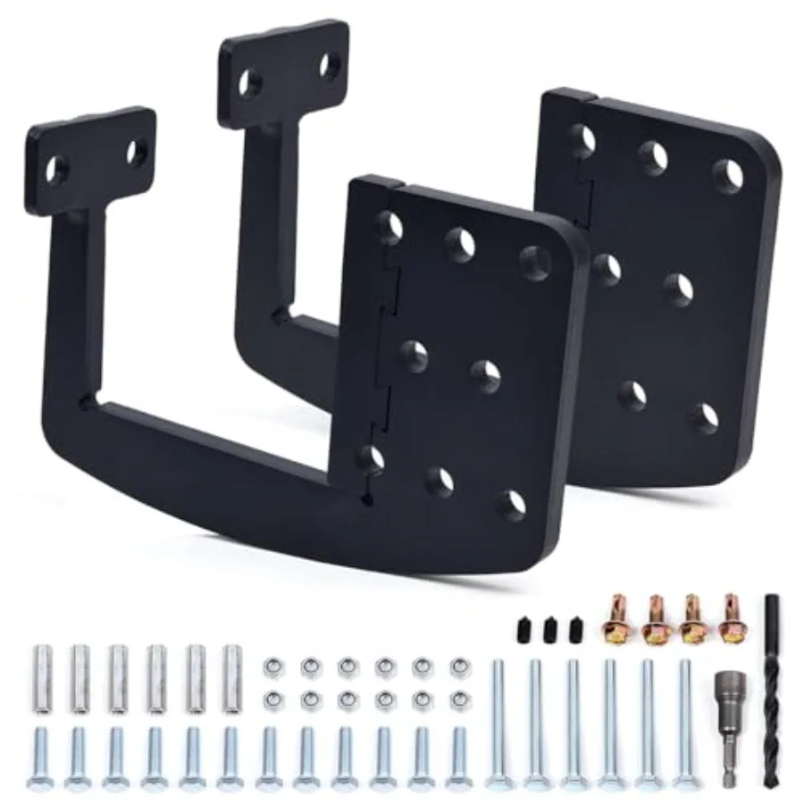 

RV Bumper Reinforcement Support Bracket for Camper Trailer 4" 4.5" Square Bumper Stabilizer Holder Fit for Bike Grill Generator