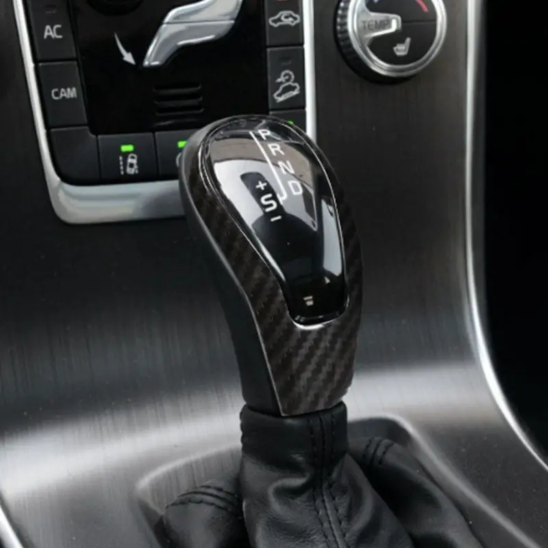 Car Styling Gear Shift Head Cover Trim Shifter Knob Frame Sticker For Volvo XC60 S60 V60 V40 S80 2013-2018 Interior Accessories