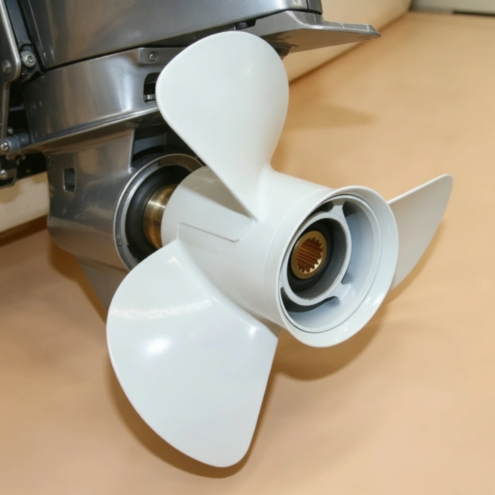 Propeller with 15 Splines 13 1/4 X 17-K Outboard Engine Propeller Hardware Aluminum Alloy 3-Blade for Boaters, Boats