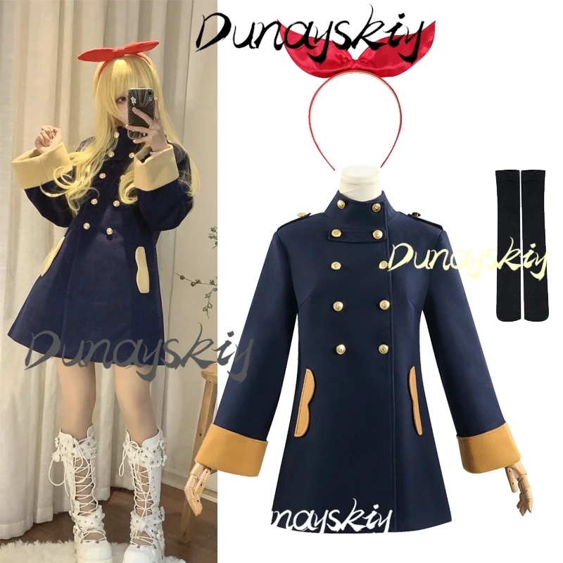 Hoshimiya Ichigo Costume Wig Sets Anime Aikatsu Hoshimiya Ichigo Cosplay Overcoat Headband Stockings Uniform Customized Item