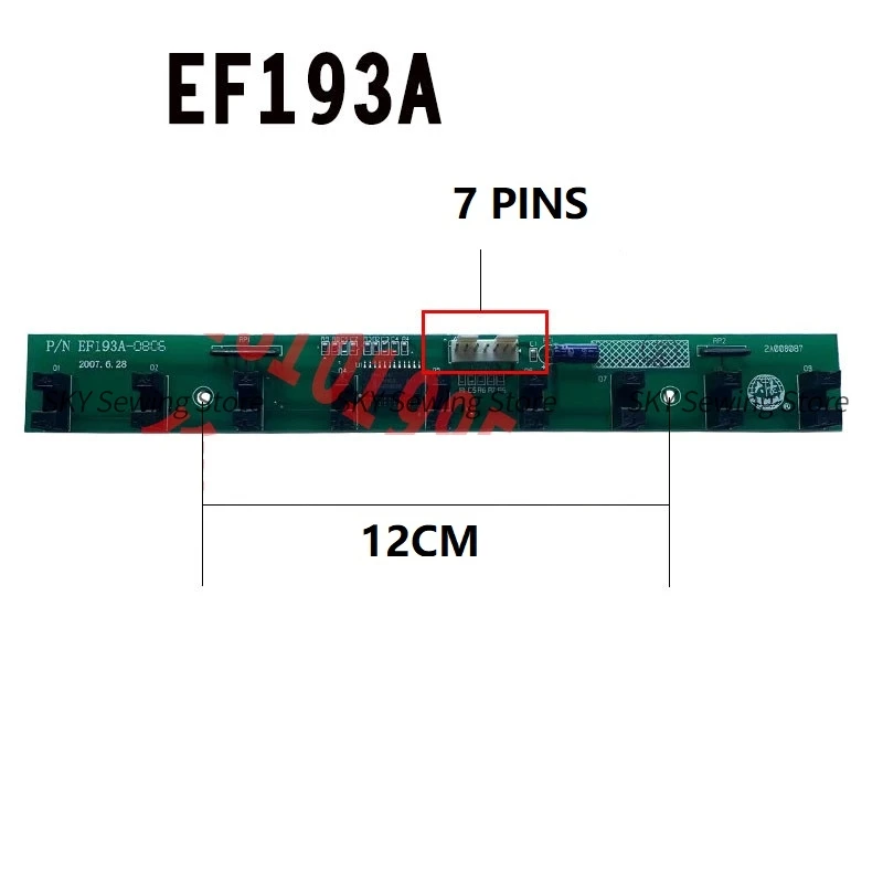 Dahao Ef193 Alarm Strip  Ef193a Bottom Inspection Strip 9-Pin Disconnection Computer Embroidery Machine Accessories