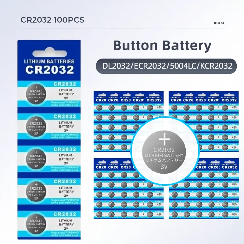 100PCS CR2032 Batte… - image