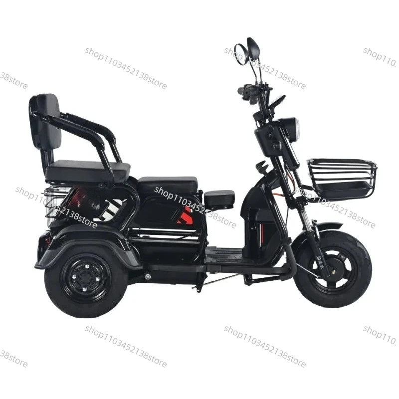 

Mini Electric 3-Wheel Steel Tricycle Motorcycle 1000W Power 60V 1000W Motor Power Open Passenger Seats Options