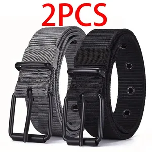 2PC Men's Super Durable Nylon Belt With Quick Release Buckle Suitable for Daily Workwear Versatile for Both Men and Women ﻿