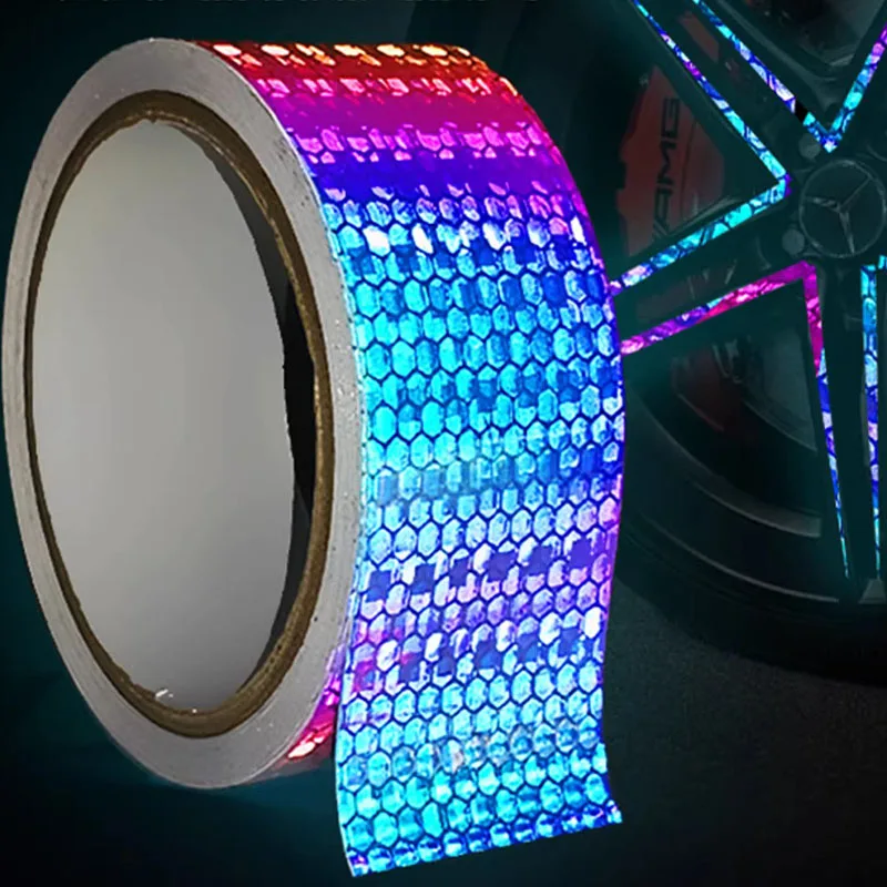 Universal Auto Car Reflective Sticker Non Fading Fashion Car Night Flash Sticker Racing Strips Side Rear View Mirror Decor Decal