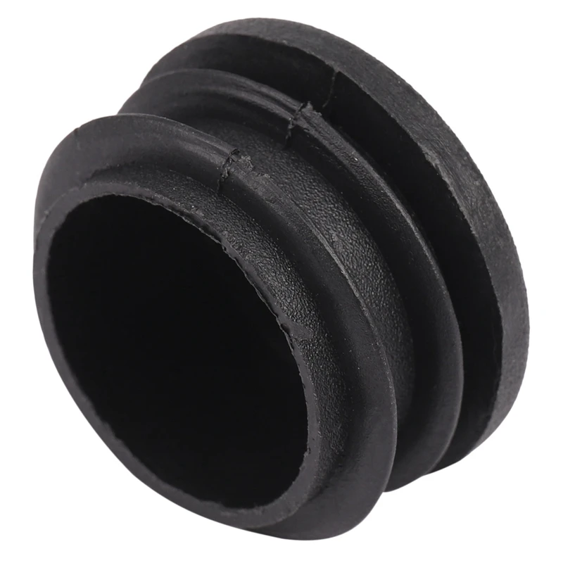 Black Plastic 35Mm Dia Blanking End Caps Round Tube Insert 10 Pcs