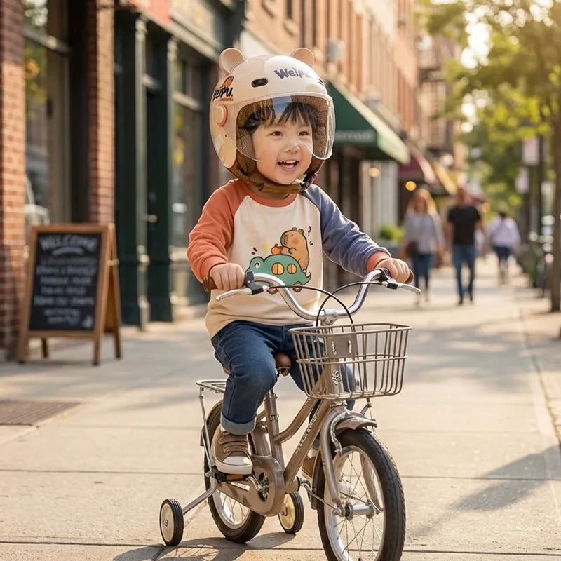Children's Helmet 6 To 13Years Old Electric Vehicle Safety Riding Hat Summer Child Safety Hat 6 - 13 Years Old  Boys and Girls