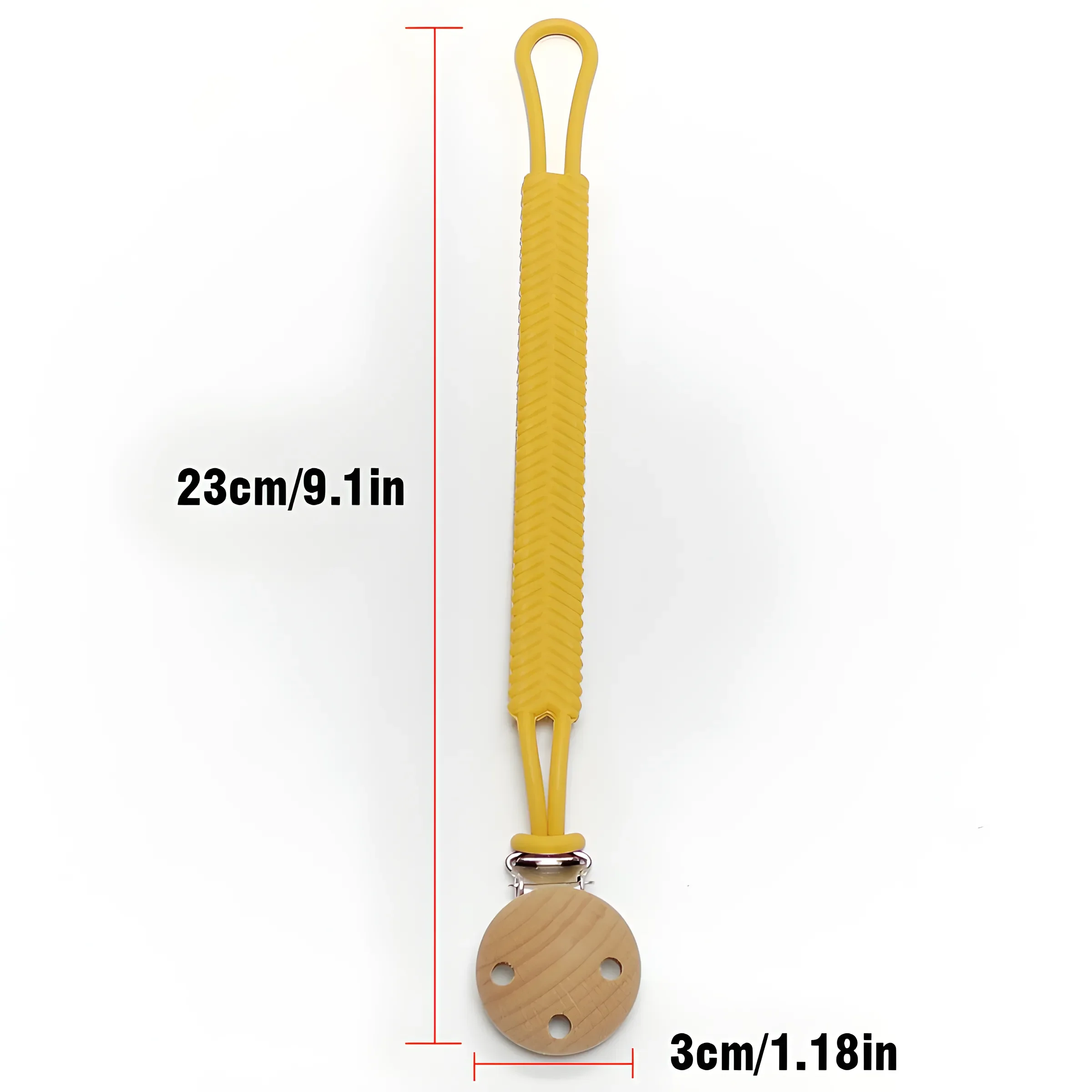 Baby Schnuller Beißring Anti Drop Kette Seil Lebensmittelqualität Silikon Ein Schnullerkette Anhänger – Detail 14
