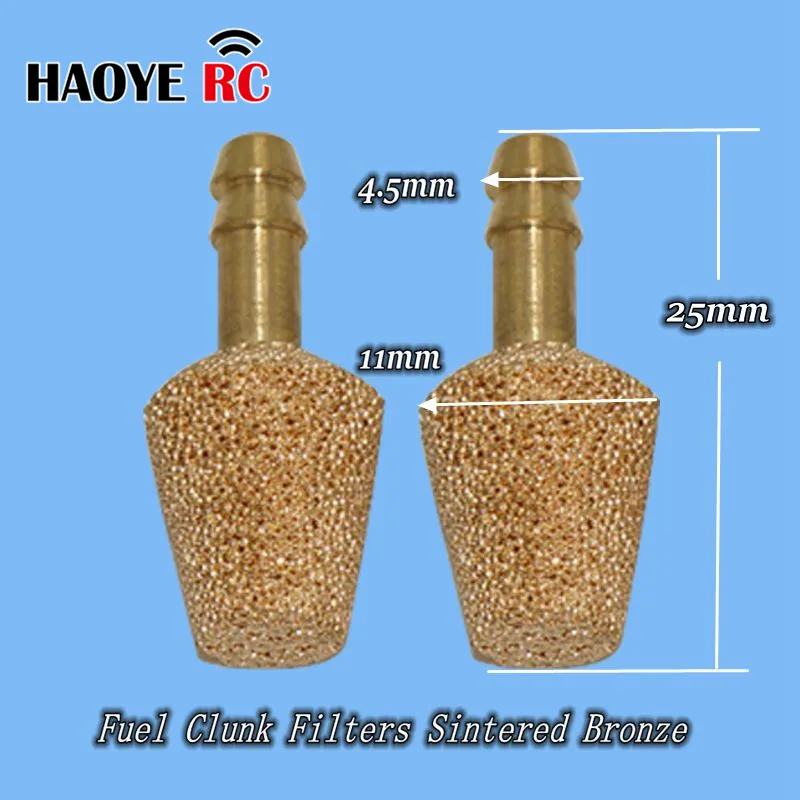 Haoye 1pc Anti Fouling Oil RC Accessory Fuel Clunk Filters Sintered Bronze High Quality D11×d4.5×L25mm Oil Hammer For RC Parts