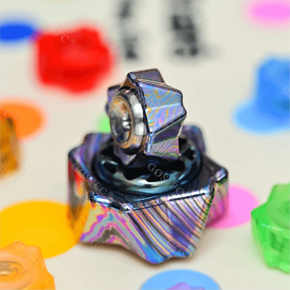 YOUBING EDC Mini Sakura Cake Fidget Spinner Push Feeling Gyro Multi-blade Fidget Spinner Gadżety Antystresowe Nowatorska Zabawka