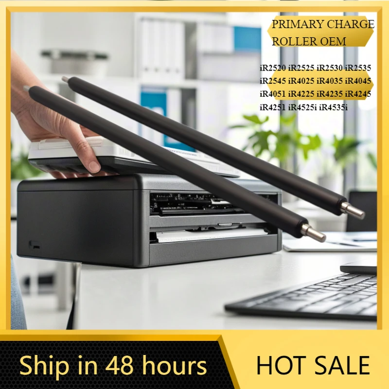 2PCS OEM QUALITY PCR CHARGE ROLLER FOR CANON COPIER image Runner IR 2520 2530 ADVANC 4025 4035 4051 4245 4545 4551