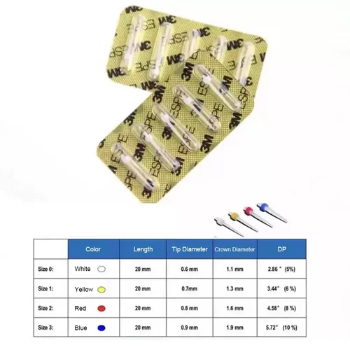 3M ESPE RelyX fibra poste Dental conducto radicular pila recarga restaurar taladro odontología materiales de relleno de ortodoncia 1,1/1,3/1,6/1,9