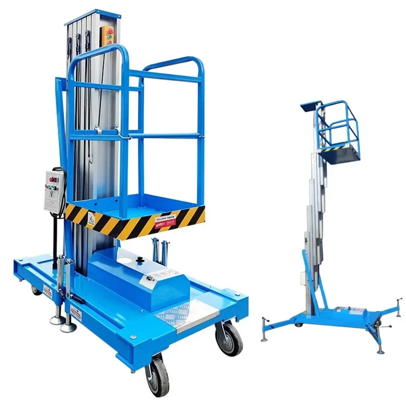 Aluminum Alloy Electric Hydraulic Lift Table 4M 6M 8M 12M Mobile Small Aerial Work Platform for Construction & Warehouse