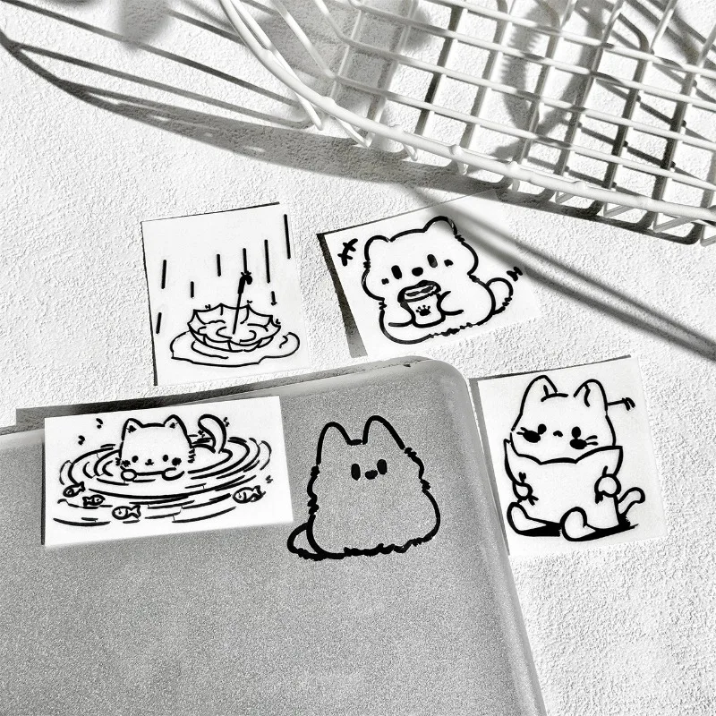 2pcs New 3D Metal Sticker Waterproof Paster Kittens Totoro Design for Phone Laptop Tablet Earphone Decoration Creative Art