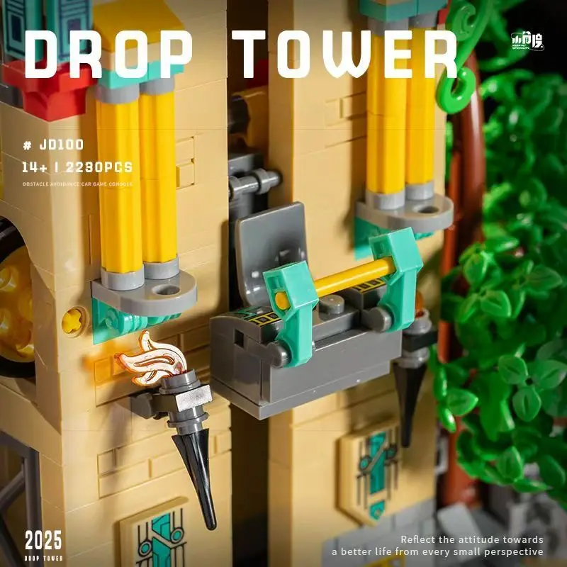 Compatível com Lego edifício medieval máquina de salto blocos de construção modelo de montagem de construção presente de Natal de Halloween