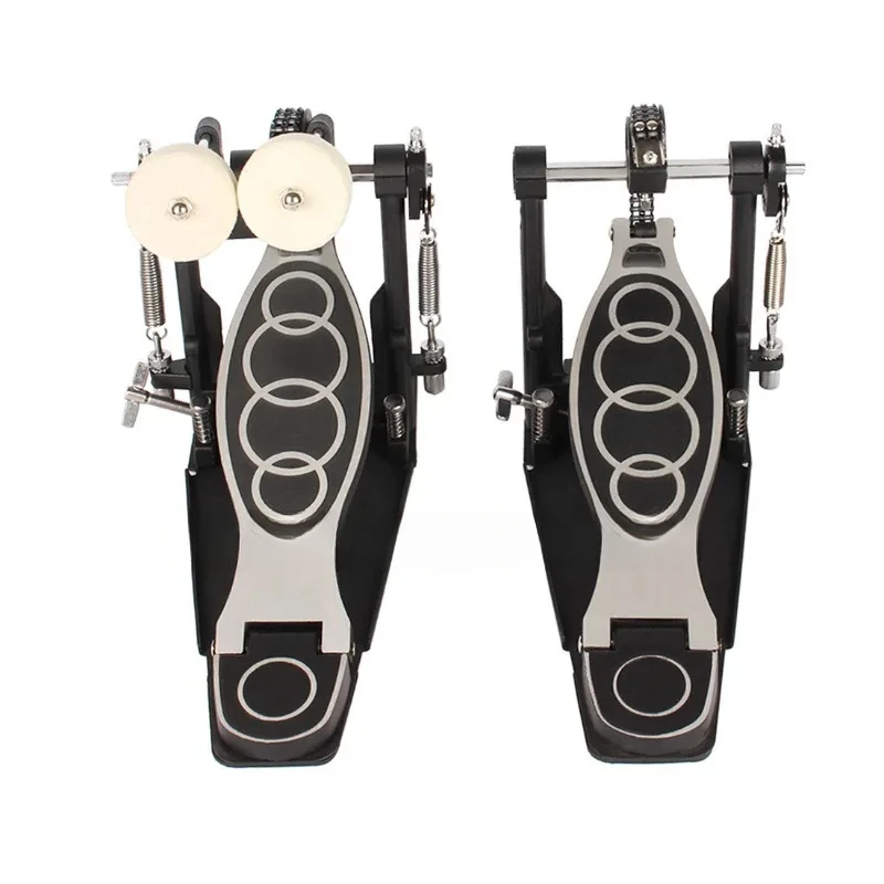 

Set Jazz Double Step Thickened Zinc Aluminum Alloy Pedal Student Practice Black Musical Instrument Drum