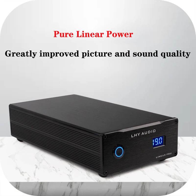 LHY AUDIO 80W DC linear regulated power supply Audio 80VA linear PSU DC 9V, 12V,15V 19V, 20V, 24V For HDD NAS Router MAC PCHiFi