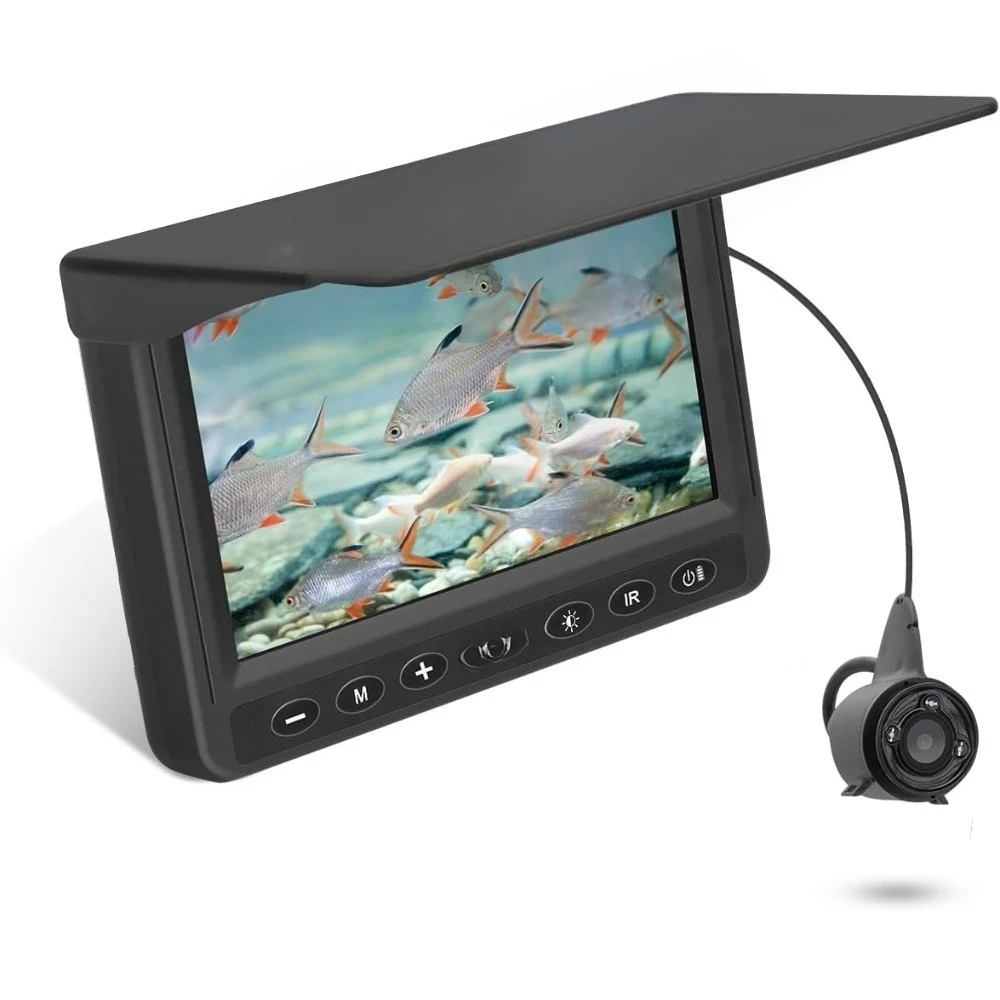 

Лидер продаж. Камера для подводной рыбалки 4,3 дюйма HD 1000 TVL, карманная камера для зимней рыбалки, подводная камера для рыбы, портативная, с ЖК-монитором - лучшая