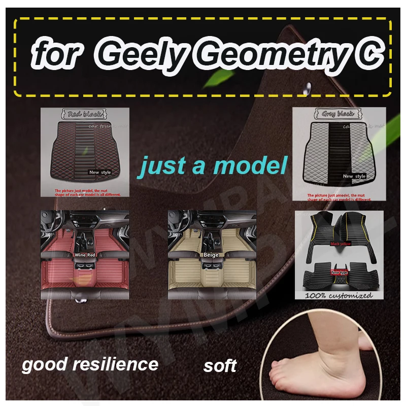 

LUXURY Car Floor Mats For Geely Geometry C 2020 2021 2022 2023 2024 2025 Auto Interiors Accessories Rugs Product Replacement