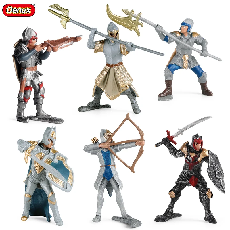 Oenux Gryphon Riders Griffon Knight Crossbowmen Berserkers Action Figures Soldiers Model PVC Collection Miniature Game Kids Toy