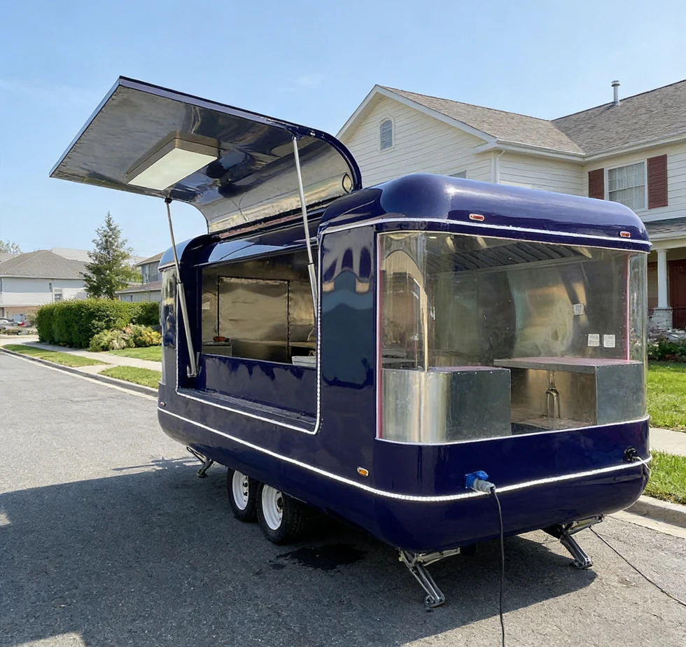 

Food Trailers for Sale, Custom Mobile Food Truck, Concession Trailer, Fully Equipped Commercial Catering Kitchen Trailer