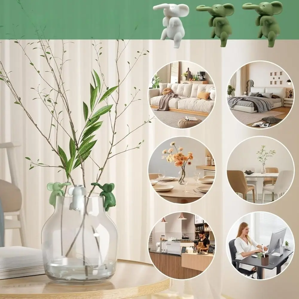 Plant Propagation Buddy 3D Elephant Plant Holder Multifunctional Creative Plant Cutting Holder Plastic Plant Supports