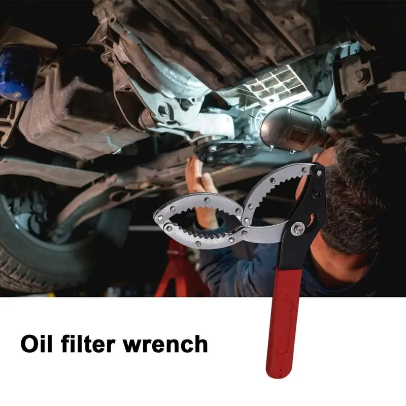 Belt Wrench Oil Filter Puller Strap Spanner Chain Wrench Strap Opener Adjustable Filter Cartridge Disassembly Tool