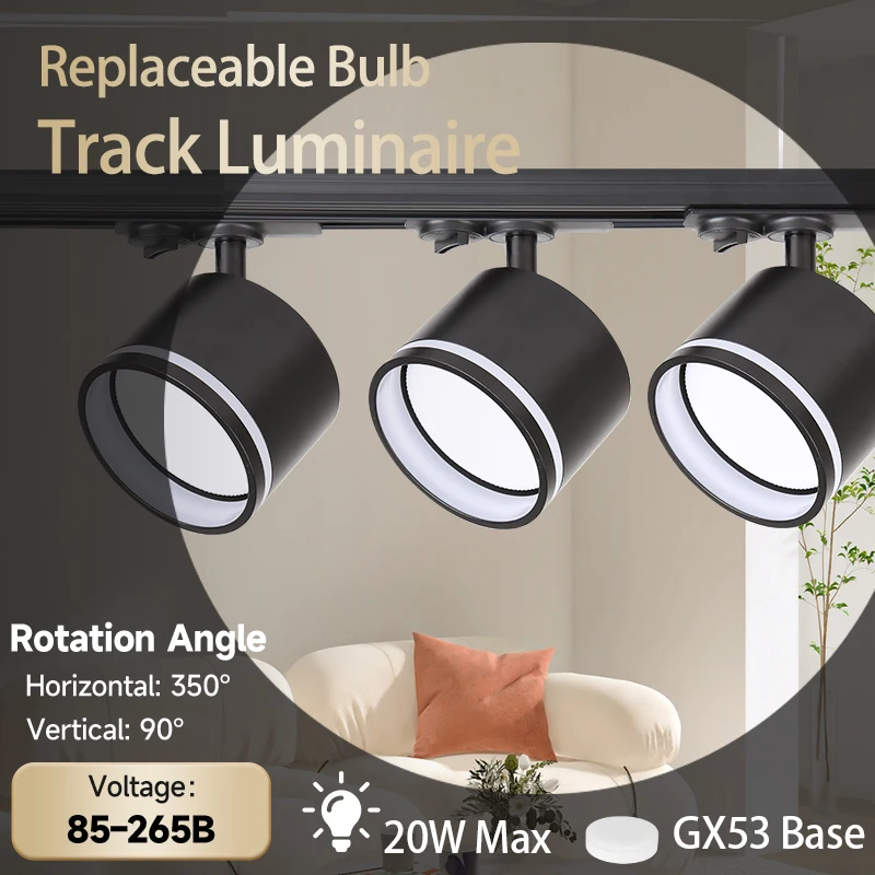 Led Spot GX53 Ceiling Lamp Indoor Decor Track Light Rotatable Spotlight For Living Room Bedroom Store Chandelier LED Spot Lights