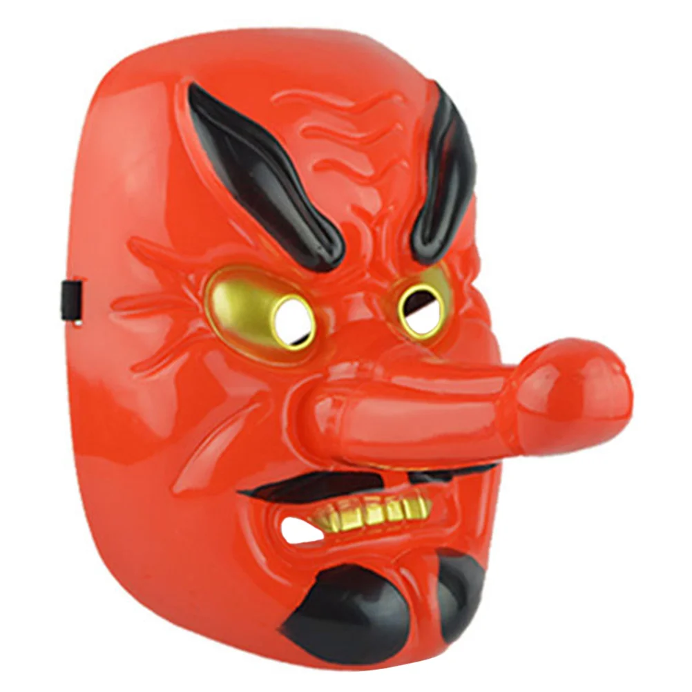 Make up Japanese Drama Mask Man Halloween Costumes Tengu Ninja Masks Plastic Performance Used Party Favors