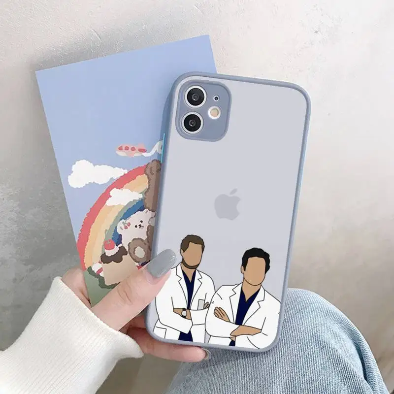 Greys Anatomy You Are My Person Phone Case for iPhone X XR XS 7 8 Plus 11 12 13 pro MAX 13mini Translucent Matte Shockproof Case