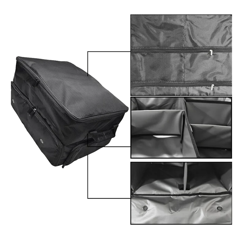 

RTENTE-Golf Storage Box Golf Trunk Organizer Waterproof Car Golf Locker With Separate Ventilated Compartment Easy To Use