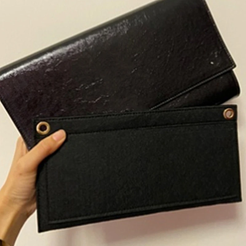 1PC Bag Plus Liner Wallet Handbag Inner Insert With Strap Holes Envelope Bag Felt Wallet Bag Liner Card Package Internal Layer