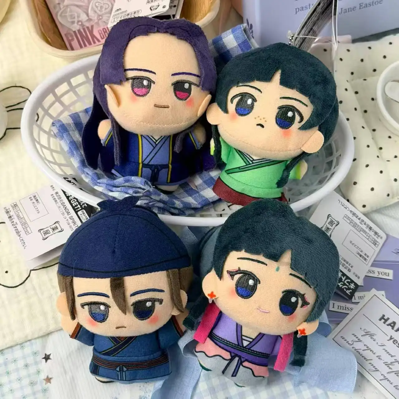 De Apotheker Diaries Maomao Jinshi 10CM Pluche Pop Anime Schattig Meisje Print Lichaam Hanger Sleutelhanger Knuffels Kerstcadeau