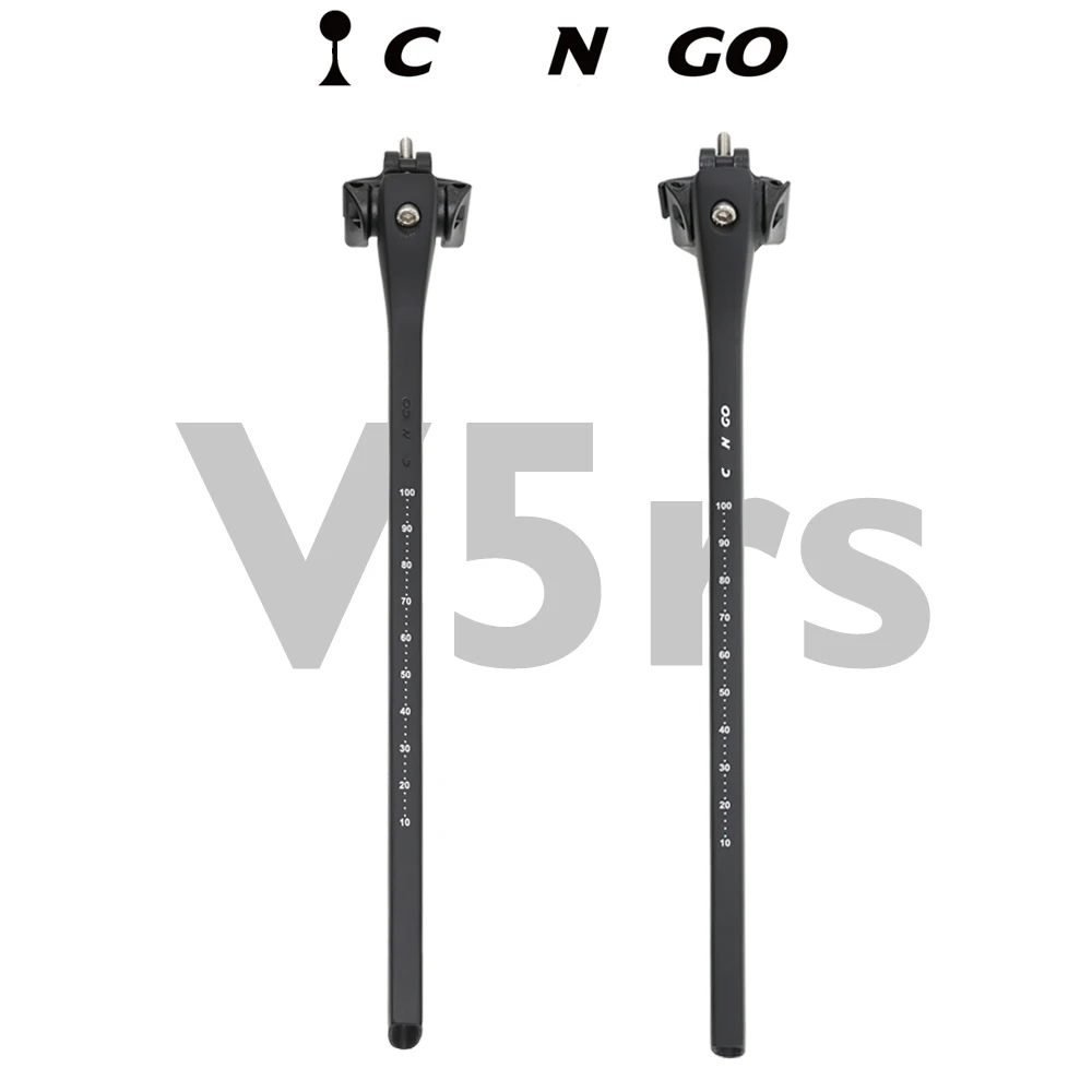 

V5RS 15° Offset Road Full Carbon Fiber Seat Post Black Matte 350mm161gBicycle Seatposts Lightweight Design Outdoor Cycling Parts