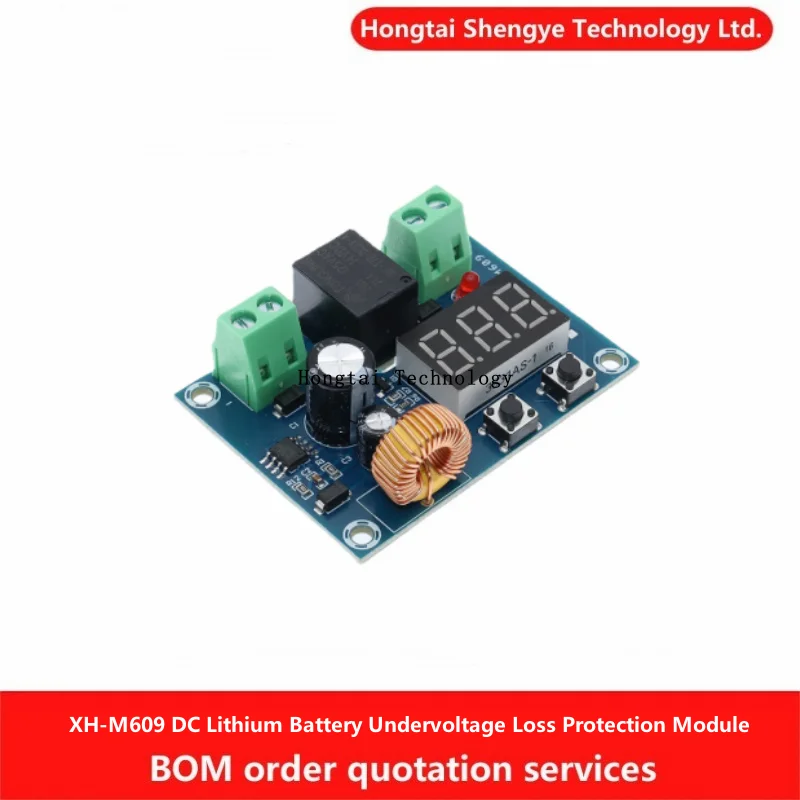 XH-M609 DC Voltage Protection Module Lithium Battery Undervoltage Loss Low Battery Disconnect Output 6-60V with Digital Display